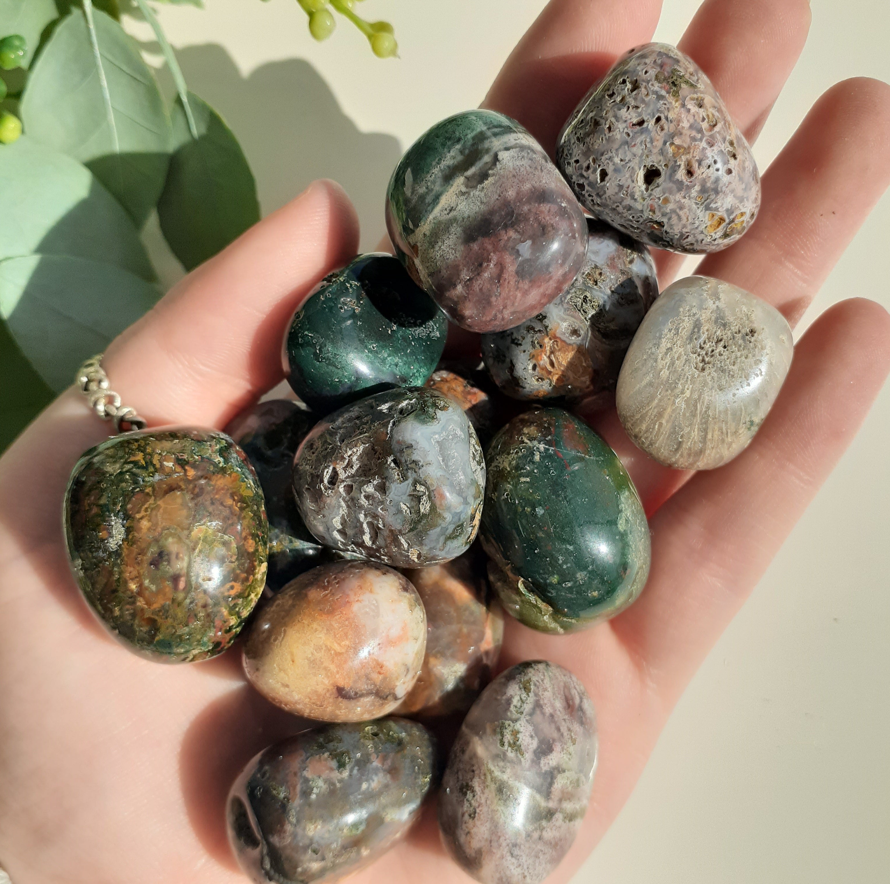 Ocean Jasper Tumbled 200gms (12-15pc) Ocean Jasper Tumbled 200gms (12-15pc)
